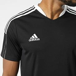 Promo ⭐ Tee 👕 Shirt A Bandes Tiro 21 GM7586 Noir de adidas ⌛ -Pas Cher adidas Magasin adidas 343373 GM7586 20221014T151045 02