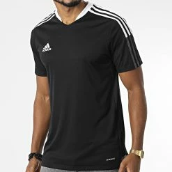 Promo ⭐ Tee 👕 Shirt A Bandes Tiro 21 GM7586 Noir de adidas ⌛ -Pas Cher adidas Magasin adidas 343373 GM7586 20221014T151046 03