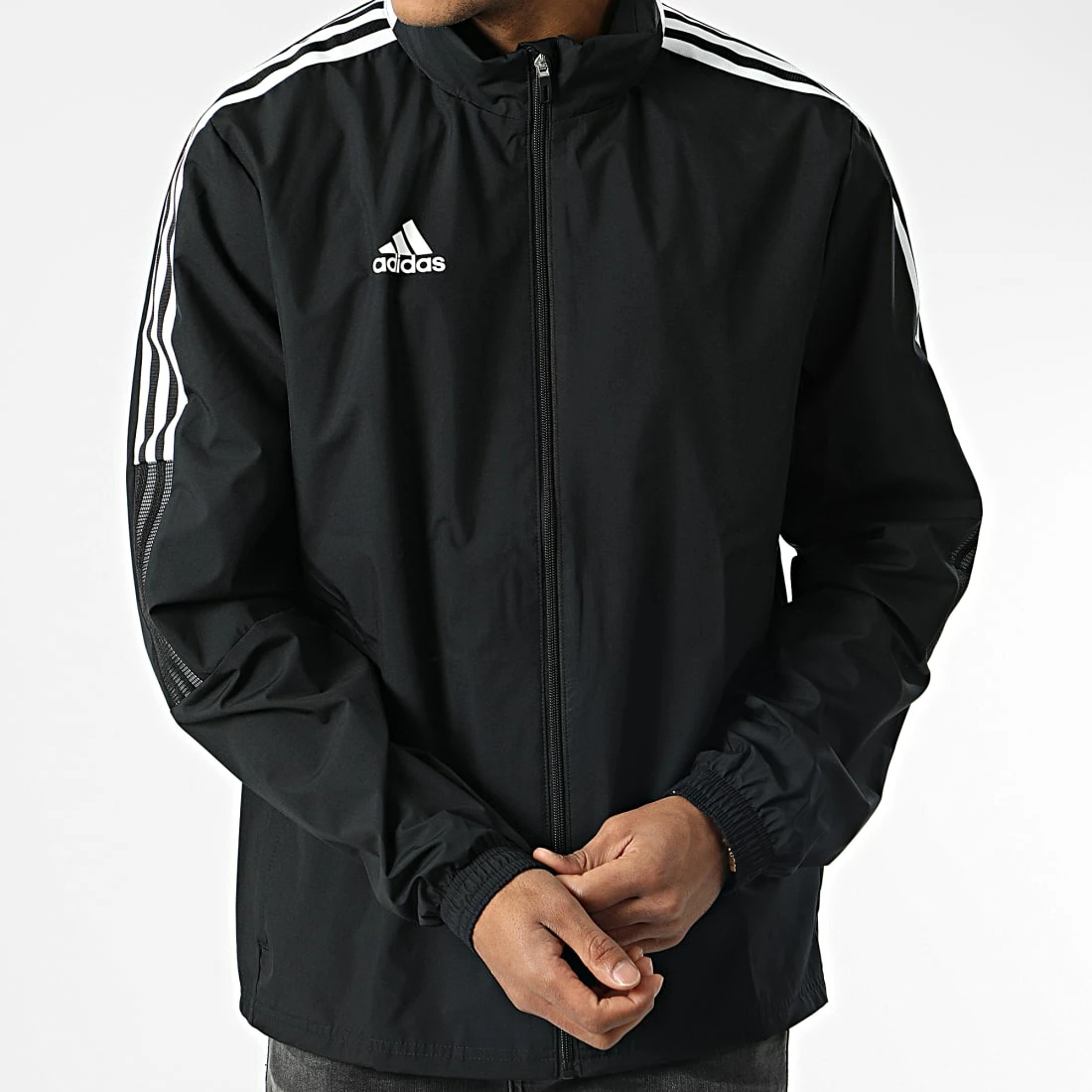 Nouveau 👍 Veste Zippée Capuche GH4466 Noir de Adidas Performance 🔔 3 Nouveau 👍 Veste Zippée Capuche GH4466 Noir de Adidas Performance 🔔