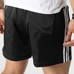 Nouveau 🔥 Short Jogging A Bandes HK7414 Noir de Adidas Originals 😍 -Pas Cher adidas Magasin adidas 345939 HK7414 20221108T151841 04