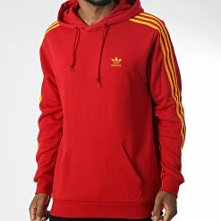 Acheter ✔️ Sweat Capuche A Bandes HK7395 Rouge de Adidas Originals 🥰 10 Acheter ✔️ Sweat Capuche A Bandes HK7395 Rouge de Adidas Originals 🥰 -Pas Cher adidas Magasin adidas 345940 HK7395 20221031T153207 03