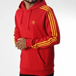 Acheter ✔️ Sweat Capuche A Bandes HK7395 Rouge de Adidas Originals 🥰 12 Acheter ✔️ Sweat Capuche A Bandes HK7395 Rouge de Adidas Originals 🥰 -Pas Cher adidas Magasin adidas 345940 HK7395 20221031T153210 05