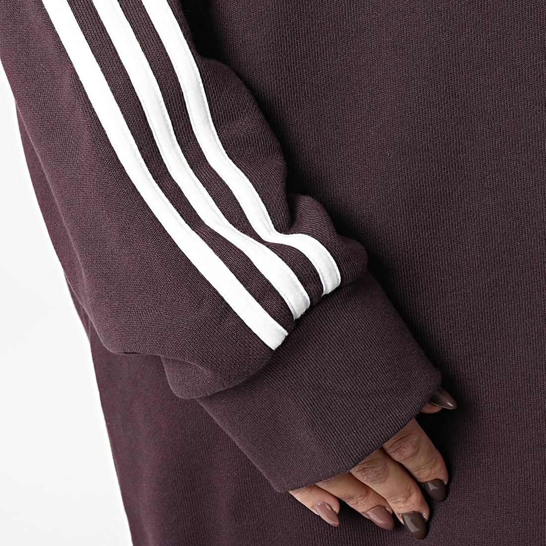 Meilleure vente 🧨 Robe Sweat Crewneck Femme HM4689 Bordeaux de Adidas Originals 🎁 6 Meilleure vente 🧨 Robe Sweat Crewneck Femme HM4689 Bordeaux de Adidas Originals 🎁 – Image 4