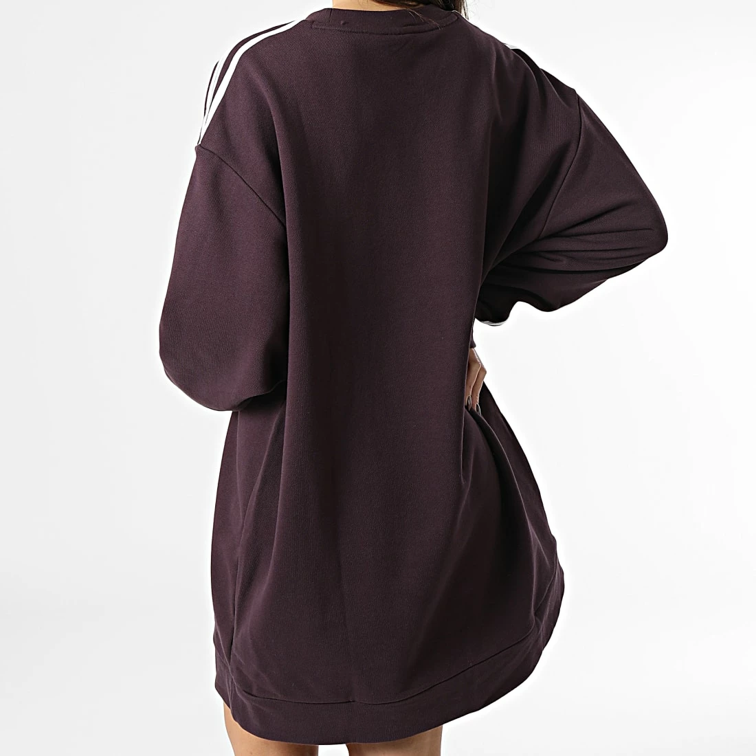 Meilleure vente 🧨 Robe Sweat Crewneck Femme HM4689 Bordeaux de Adidas Originals 🎁 8 Meilleure vente 🧨 Robe Sweat Crewneck Femme HM4689 Bordeaux de Adidas Originals 🎁 – Image 6