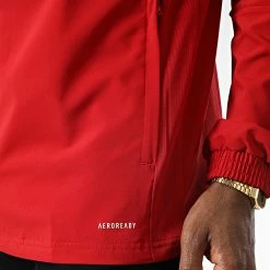 Bon marché 🌟 Veste Zippée Capuche A Bandes GP4965 Rouge de Adidas Performance ⌛ -Pas Cher adidas Magasin adidas 346253 GP4965 20221031T153336 06