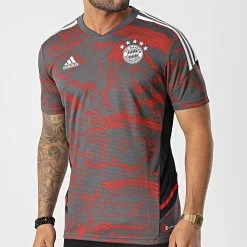 Top 10 ⌛ Tee 👕 Shirt Training HF1391 FC Barcelona Gris Rouge de Adidas Performance 🔥