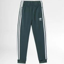 Coupon 🧨 Pantalon Jogging Enfant A Bandes HK0331 Vert de Adidas Originals 🧨