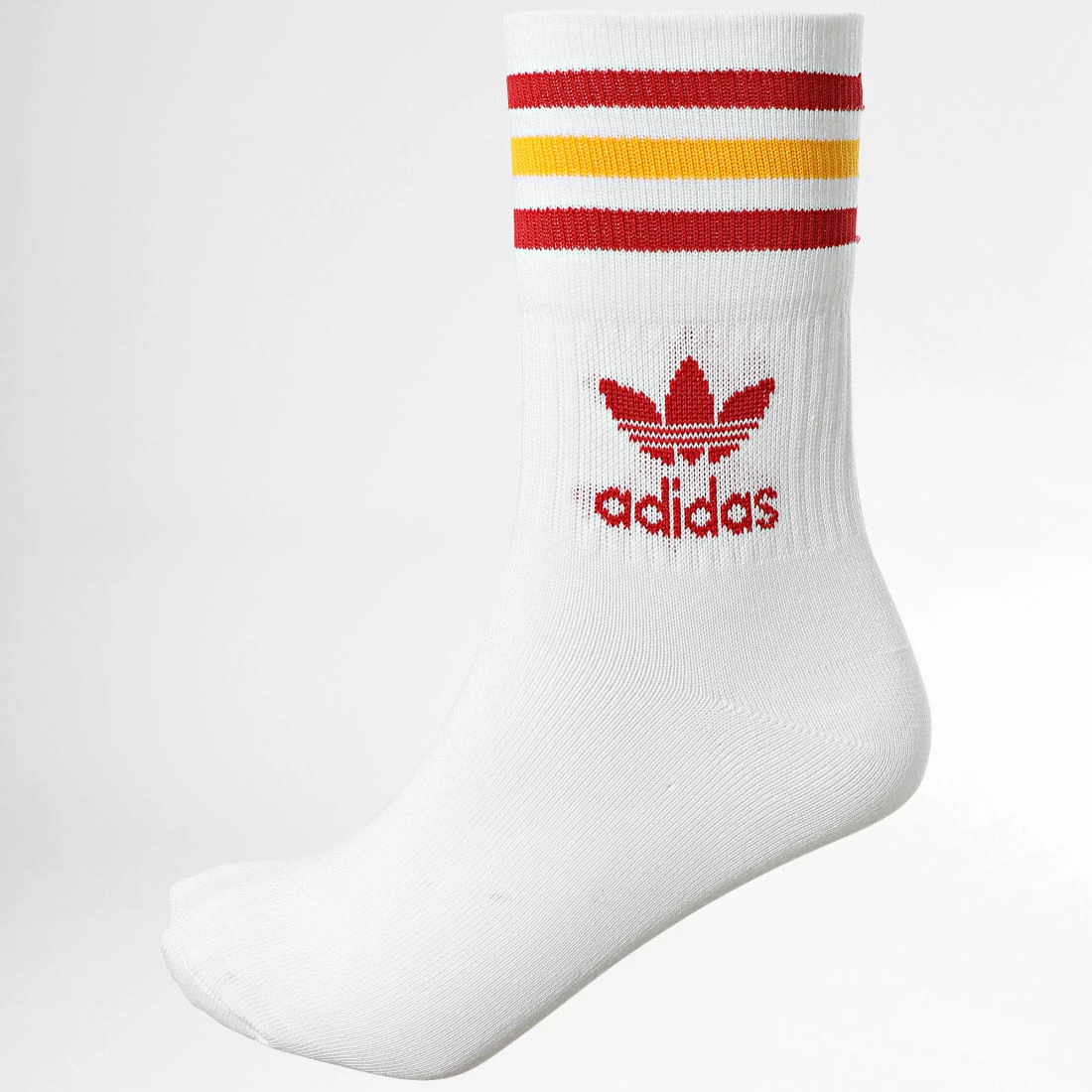 Meilleur prix ⭐ Lot De 3 Paires De Chaussettes HL9223 Blanc Rouge de Adidas Originals 😀 4 Meilleur prix ⭐ Lot De 3 Paires De Chaussettes HL9223 Blanc Rouge de Adidas Originals 😀 – Image 2