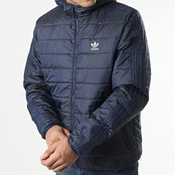 Top 10 👏 Doudoune Capuche A Bandes HL9210 Bleu Marine de Adidas Originals 🤩 -Pas Cher adidas Magasin adidas 347698 HL9210 20221114T125745 05