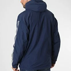 Offres 🎁 Veste Zippée Capuche Réversible A Bandes HL9188 Bleu Marine Noir de adidas 💯 -Pas Cher adidas Magasin adidas 347701 HL9188 20221123T151632 04