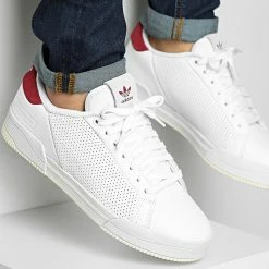 Top 10 😀 Baskets Court Torino RF GX4347 Cloud White Classic Burgundy de Adidas Originals 💯