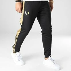 Grosses soldes 🌟 Pantalon Jogging Messi IA1035 Noir Doré de Adidas Performance ❤️