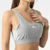 Bon marché 🥰 Brassière Femme 3 Stripes GS1357 Gris Chiné de Adidas Originals 🧨