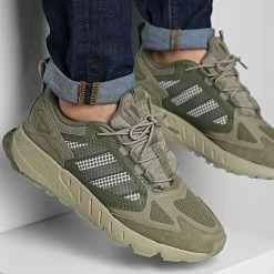 Top 10 💯 Baskets ZX 1K Boost Seas 2 GW6805 Orbit Green Forest Color de Adidas Originals 🔔