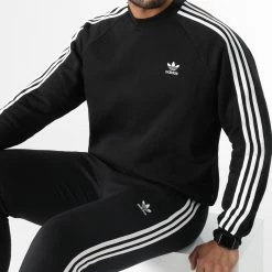 Meilleure vente 🎉 Ensemble De Survetement A Bandes 3 Stripes GN3458 GN3487 Noir de Adidas Originals ⌛