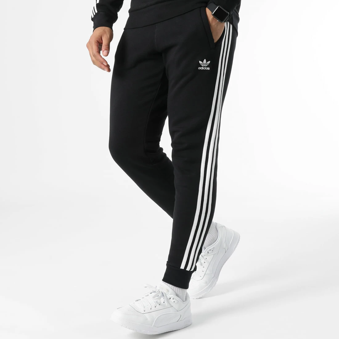 Meilleure vente 🎉 Ensemble De Survetement A Bandes 3 Stripes GN3458 GN3487 Noir de Adidas Originals ⌛ 6 Meilleure vente 🎉 Ensemble De Survetement A Bandes 3 Stripes GN3458 GN3487 Noir de Adidas Originals ⌛ – Image 4