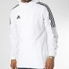 Meilleure affaire 😀 Veste Zippée Capuche A Bandes GP4966 Blanc de Adidas Performance ⌛
