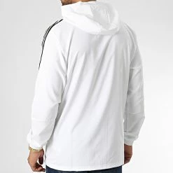 Meilleure affaire 😀 Veste Zippée Capuche A Bandes GP4966 Blanc de Adidas Performance ⌛ 13 Meilleure affaire 😀 Veste Zippée Capuche A Bandes GP4966 Blanc de Adidas Performance ⌛ -Pas Cher adidas Magasin ventiuno 343053 GP4966 20221013T152712 06